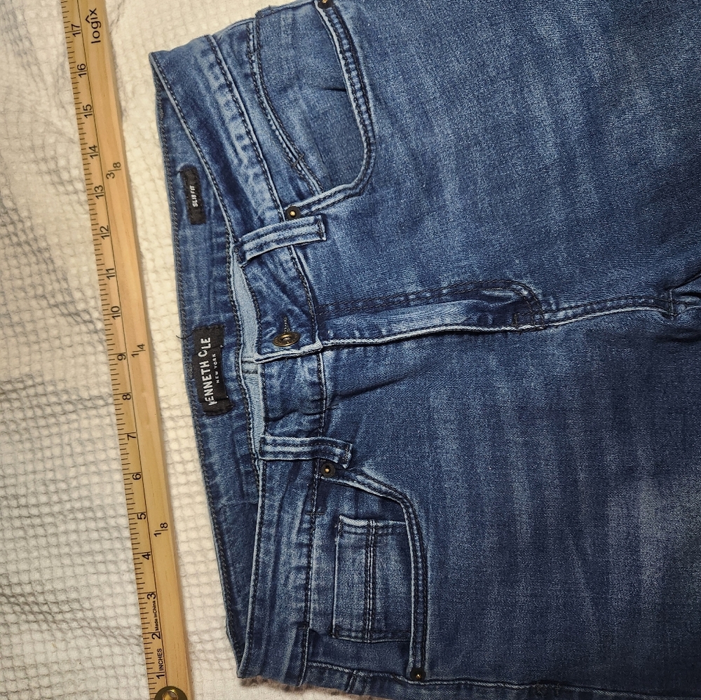 Kenneth Cole Indigo Skinny Jeans Size 32x30 - Picture 6 of 15